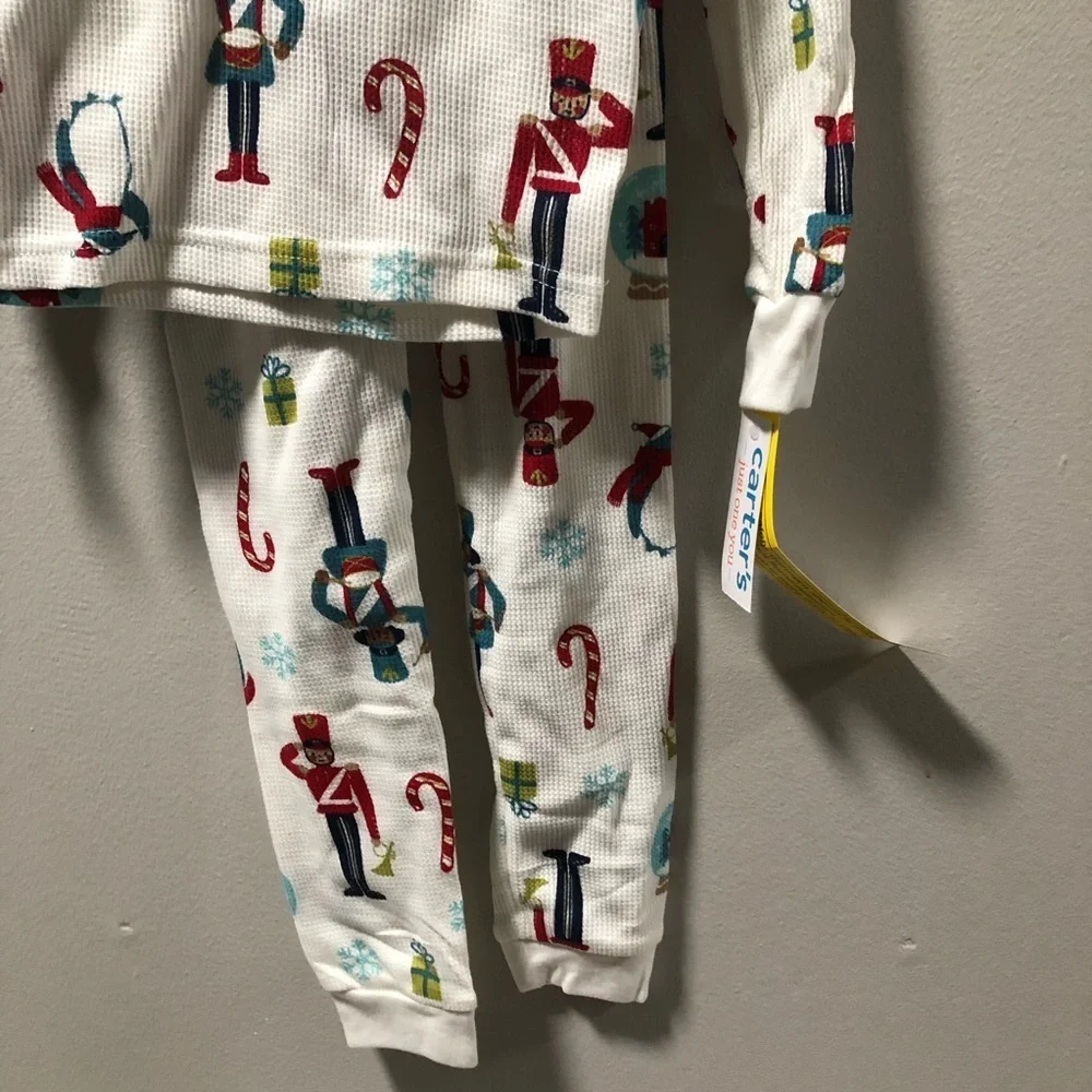 NWT Carter's Just One You Size 6 Christmas Nutcracker Waffle Thermal Pajamas